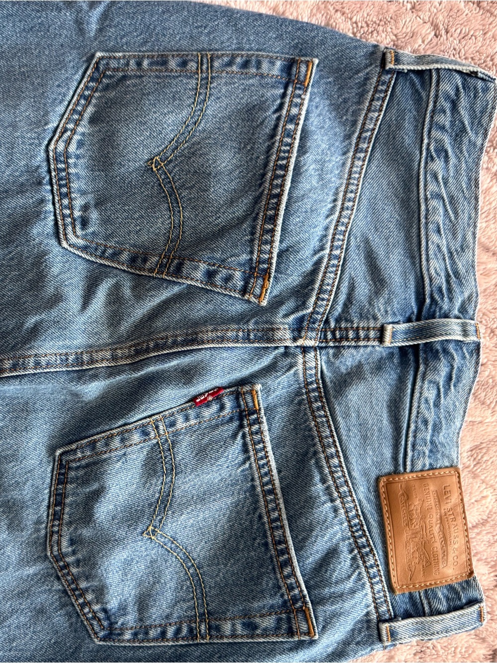 Levi's Light Blue Long Maxi Skirt